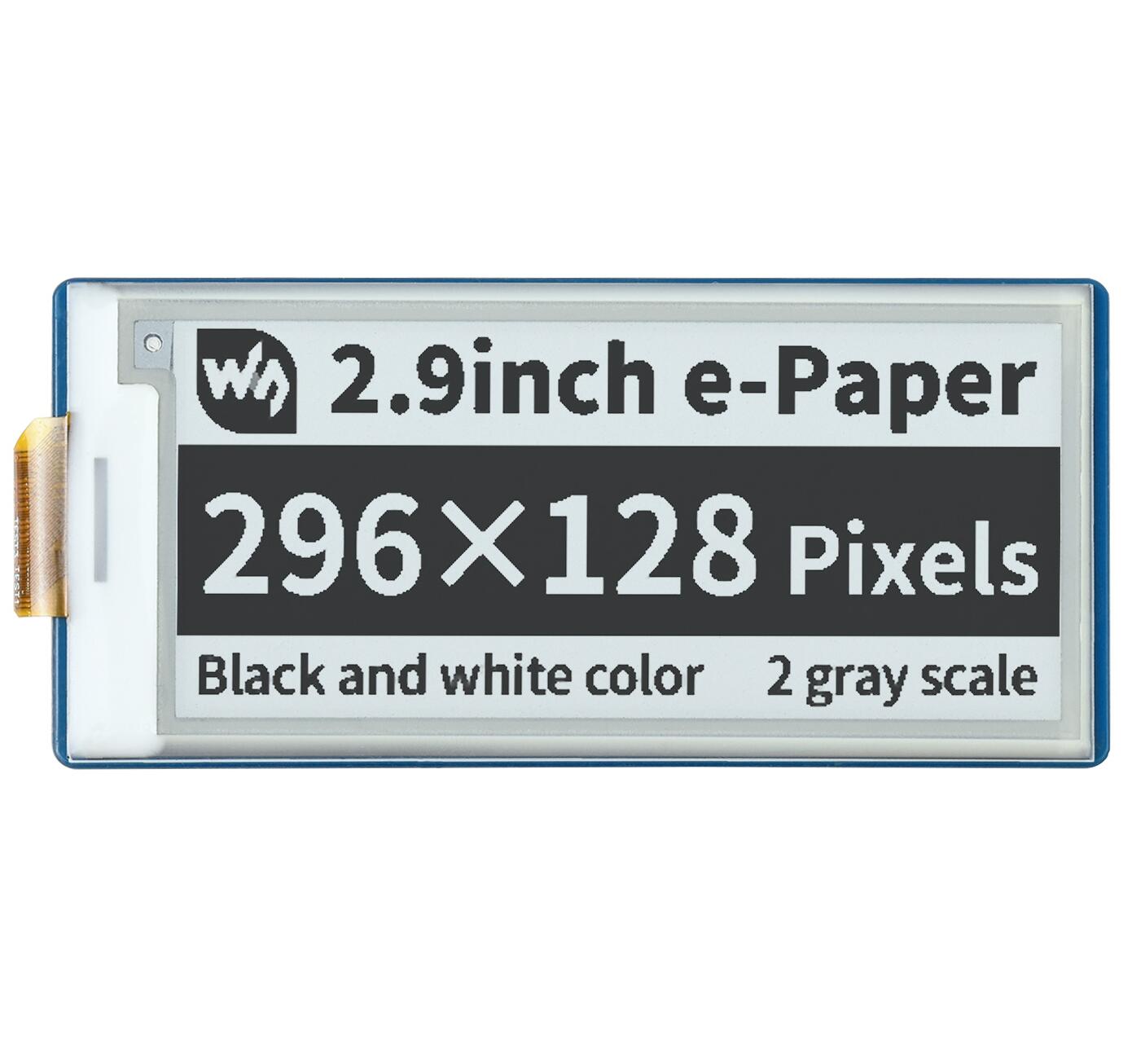 Display Epaper 2.9 - Waveshare Pico-ePaper-2.9,2.9inch E-Paper E-Ink Display Module