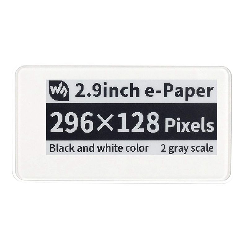 Display Epaper 2.9 - Waveshare 2.9 Inch Wireless -Powered Epaper