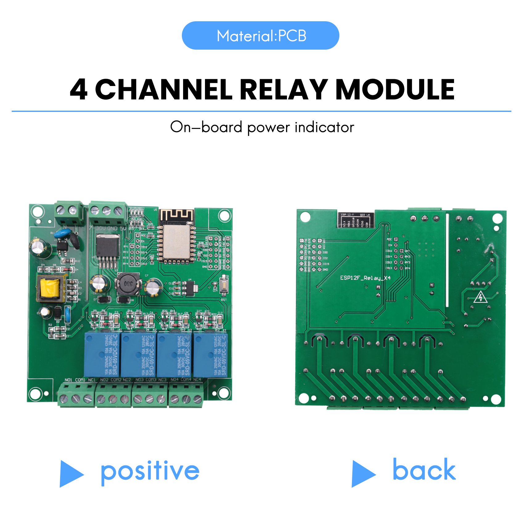 Relay 8 Channel Board - SCLS ESP8266 Wireless WIFI 4 Channel
