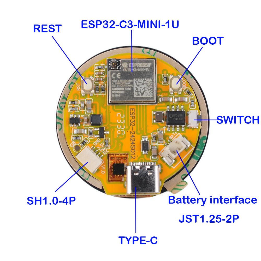 ESP32 Display 1.28 inch ESP32- - Home Automation Arduino ulasan dan harga