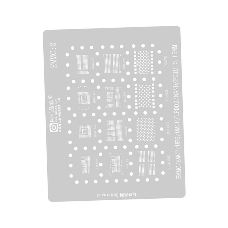 AMAOE EMMC3 BGA Reballing Sten - Tasmota Flash Tool ulasan dan harga