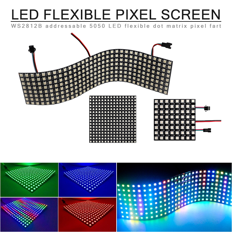 LED Digital Pixels Screen WS28 - Rgb Led Matrix 8X8 ulasan dan harga