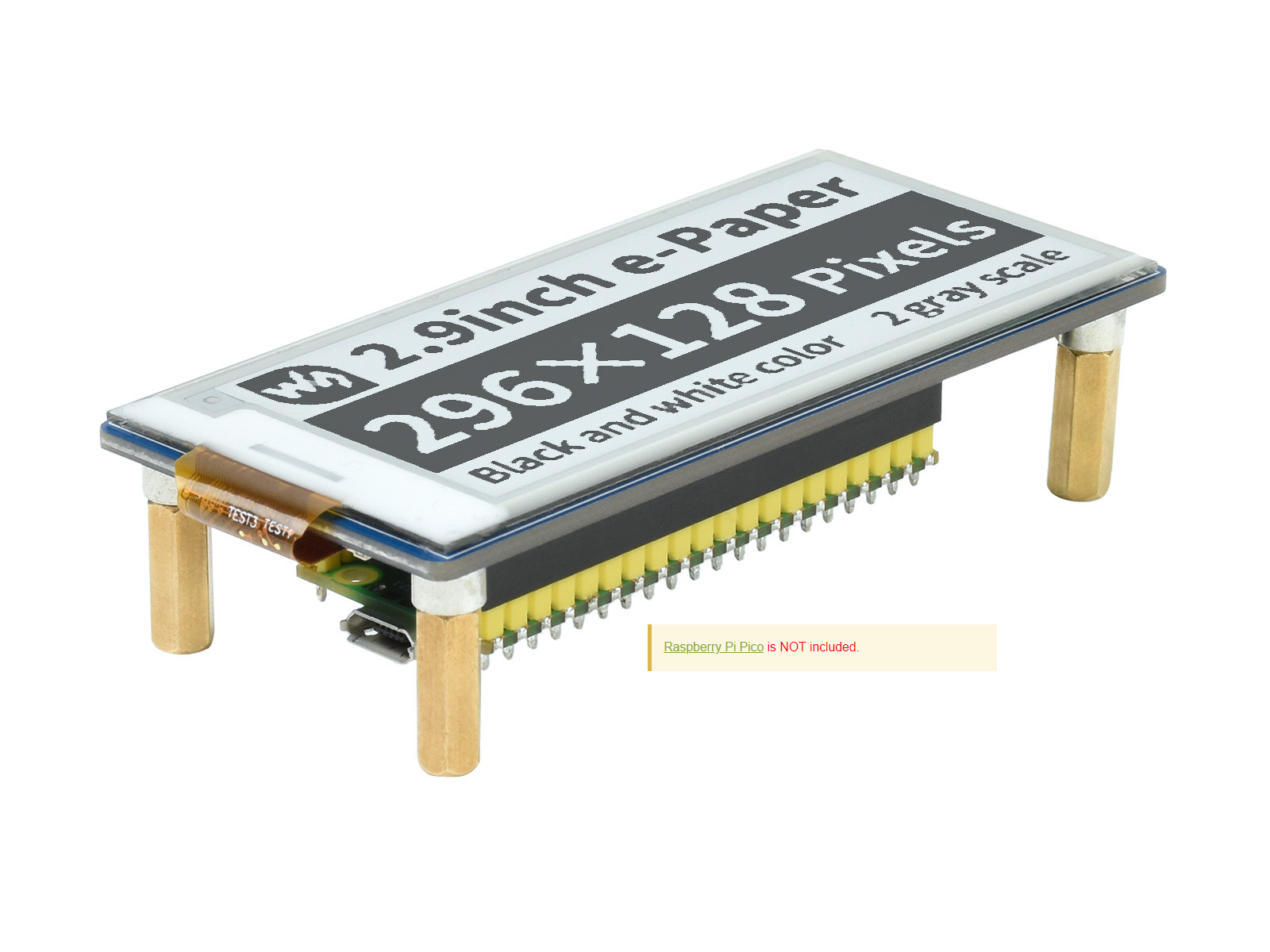 Waveshare Pico-ePaper-2.9,2.9i - Display Epaper 2.9 ulasan dan harga