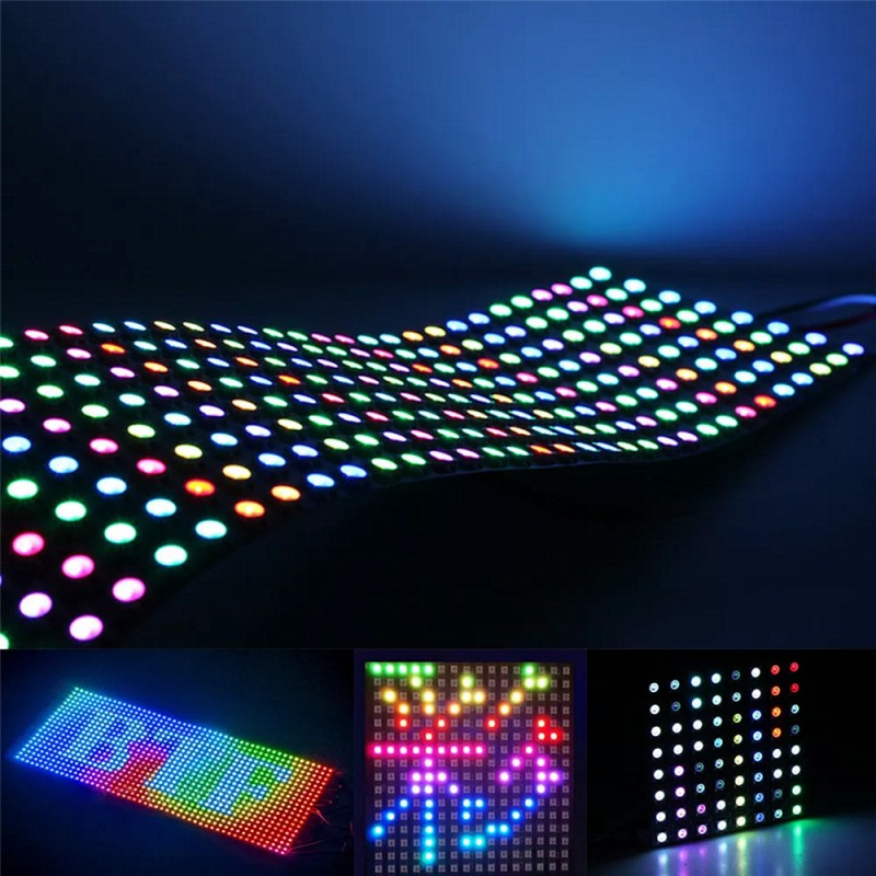 DC12V WS2815 DC5V WS2812B RGB  - Rgb Led Matrix 8X8 ulasan dan harga