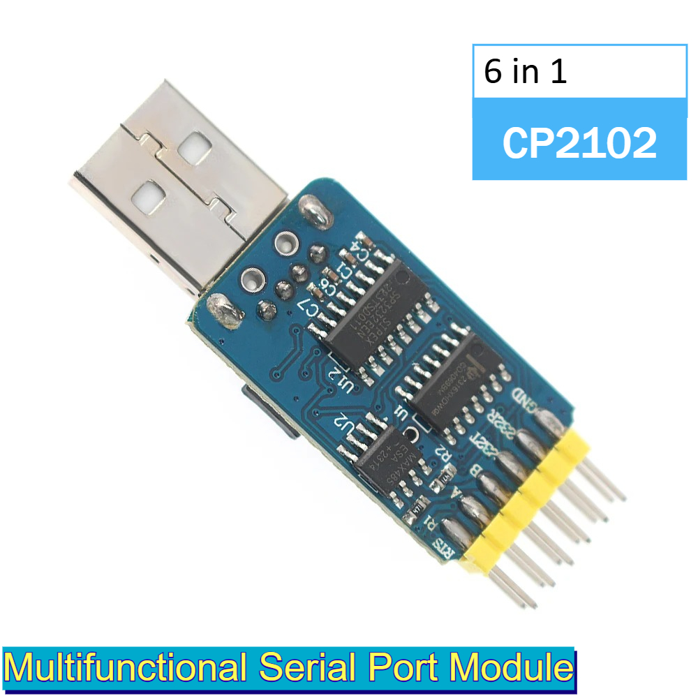6 in 1 USB Serial Adapter CP21 - Level Shifter 3.3V ulasan dan harga