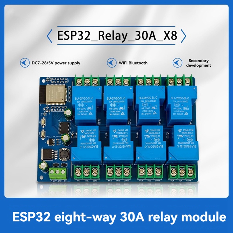 8 Channel Relay Module 30A DC7 - Relay 8 Channel Board ulasan dan harga