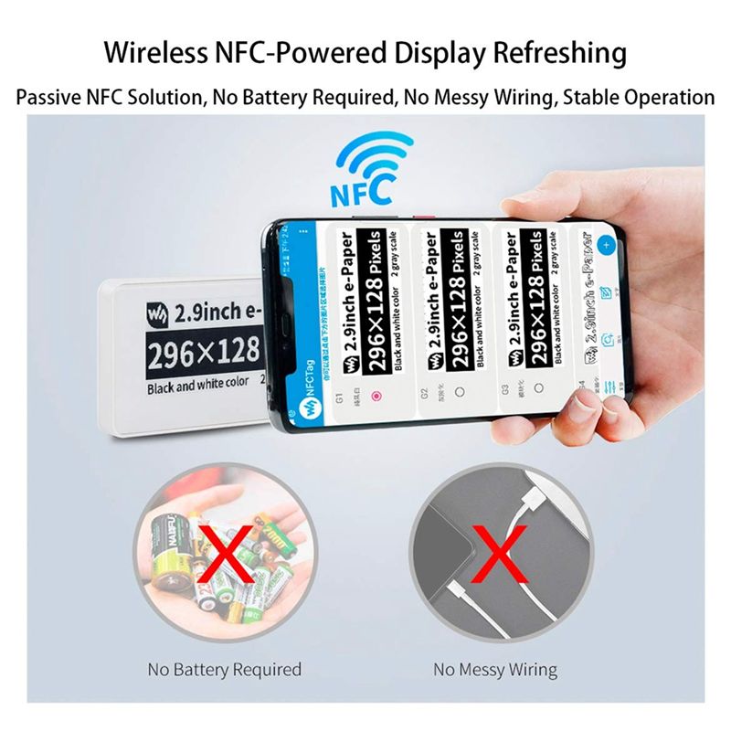 Waveshare 2.9 Inch Wireless -P - Display Epaper 2.9 ulasan dan harga