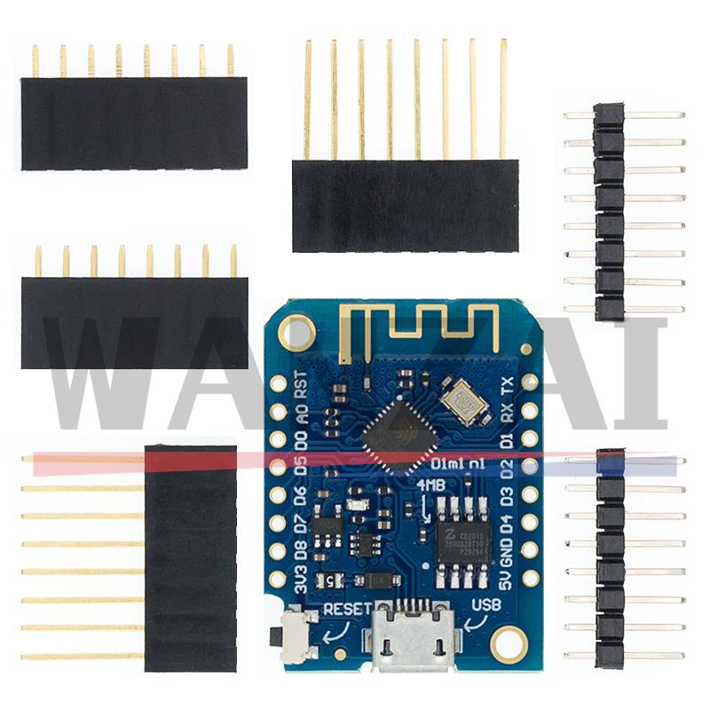 WeMos D1 Mini Pro V3.0.0 Bytes - Esp8266 Nodemcu Board ulasan dan harga