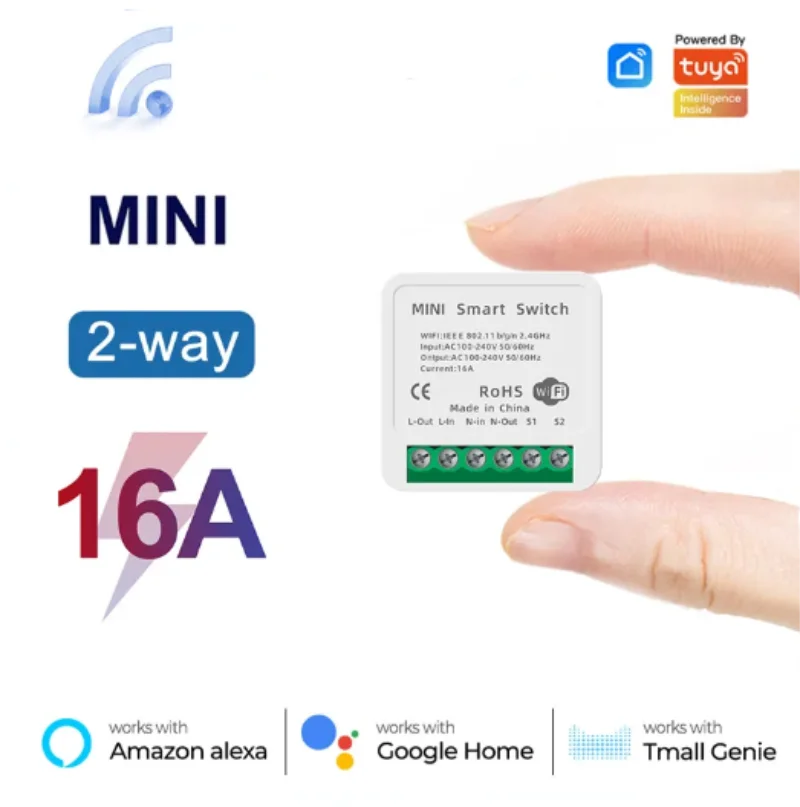 Mini 16A WiFi Switch Smart Lif - Home Automation Ideas ulasan dan harga