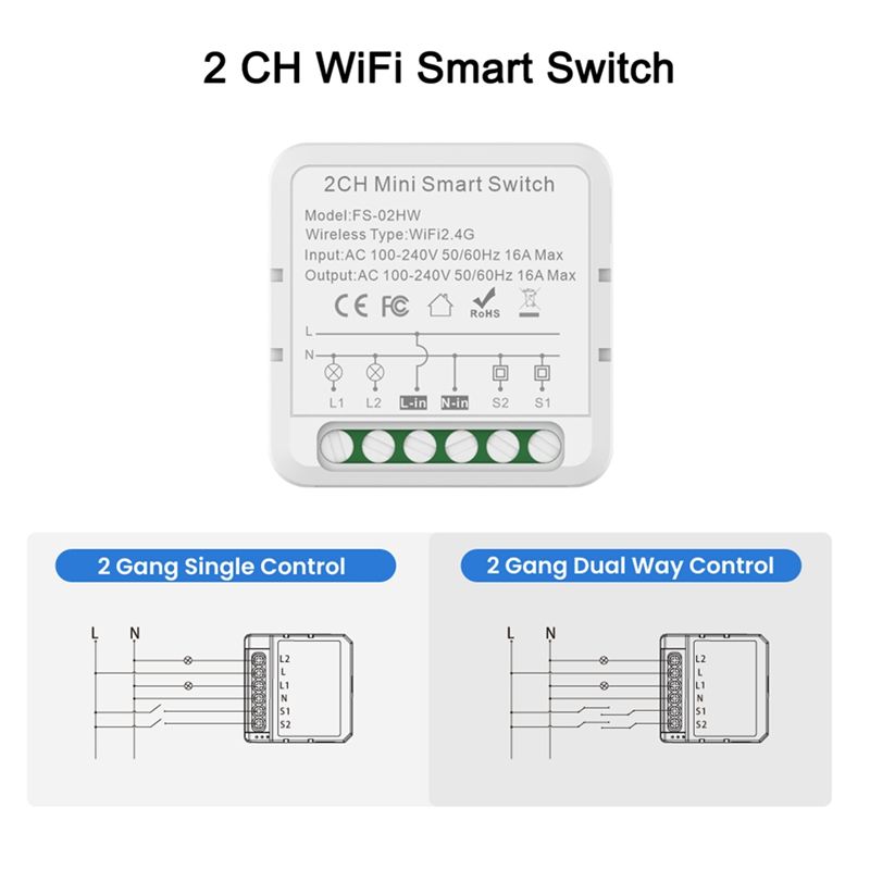 ABJI-Tuya Smart Wifi Switch Fo - Home Automation Diy Projects ulasan dan harga