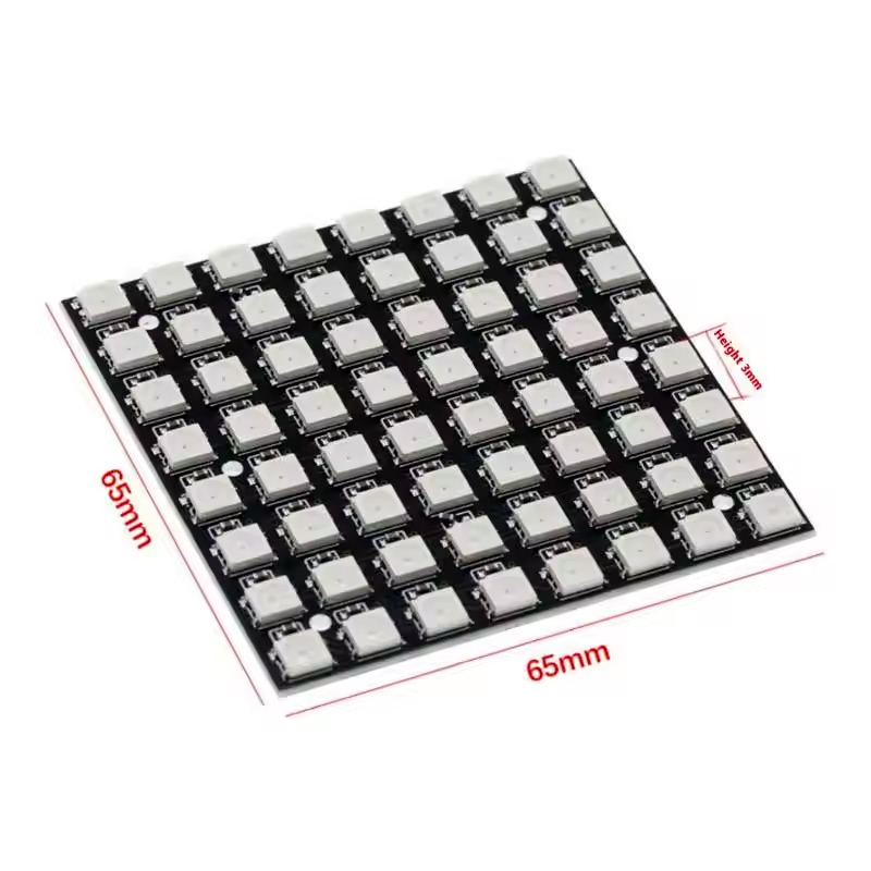 WS2812 LED 5050 RGB 8x8 64 Bit - Rgb Led Matrix 8X8 ulasan dan harga