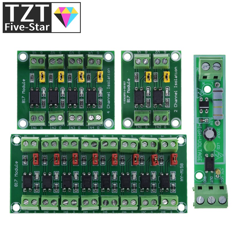 PC817 1 2 4 8 Channel Optocoup - Relay 8 Channel Board ulasan dan harga