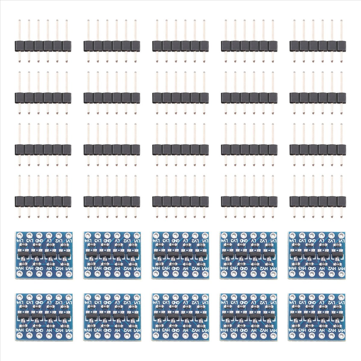 AT42 10Pcs 4 Channel IIC Logic - Level Shifter 3.3V ulasan dan harga