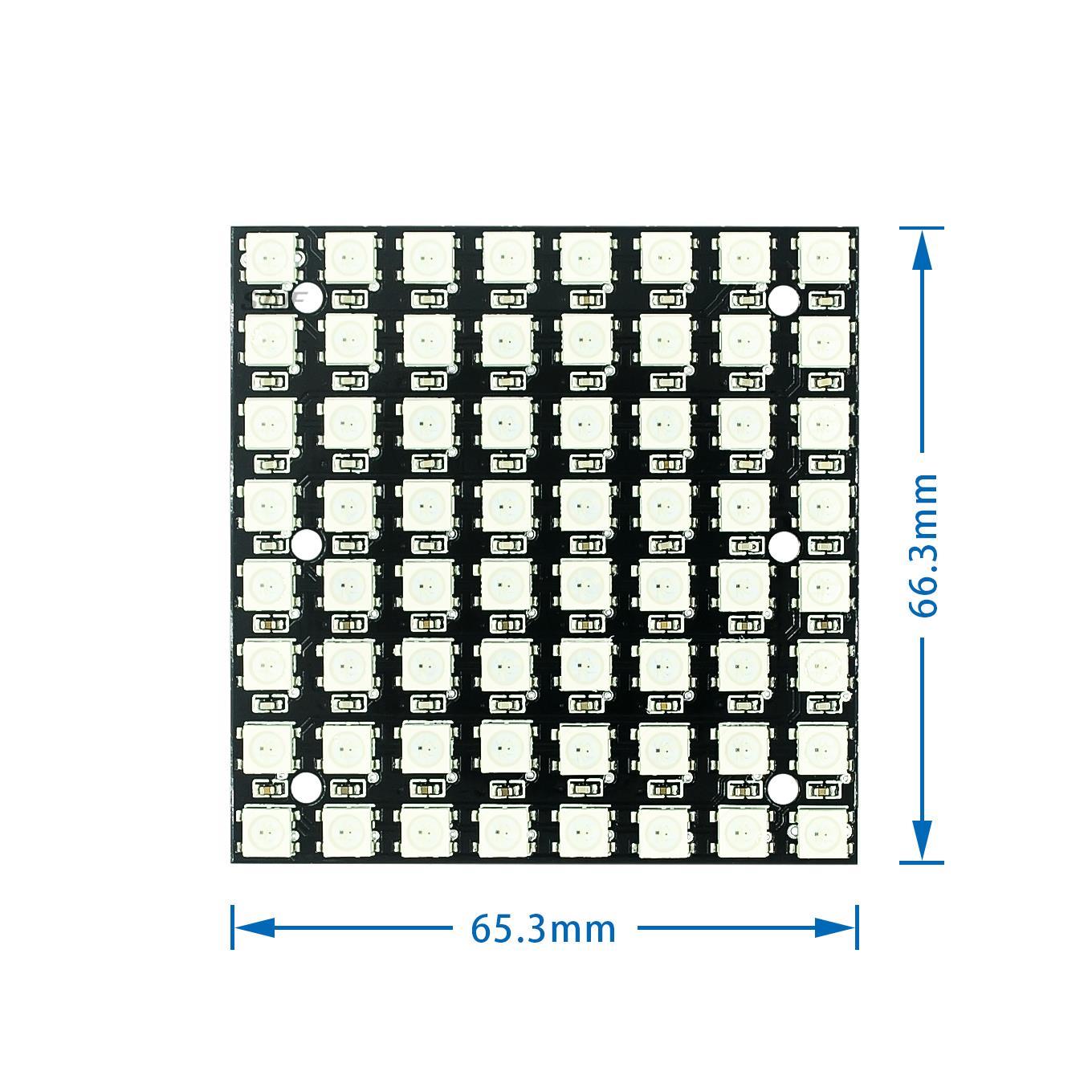 WS2812 LED 5050 RGB 8x8 4 16 2 - Rgb Led Matrix 8X8 ulasan dan harga