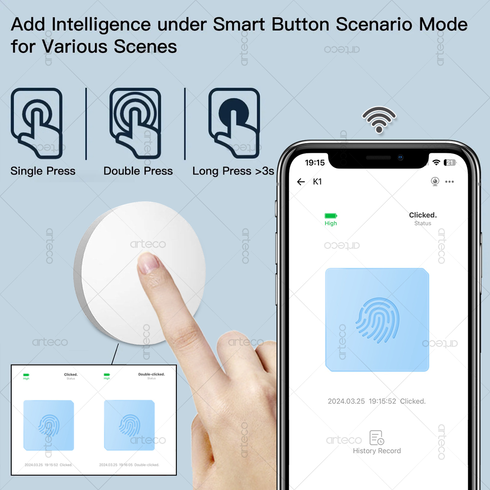 Zigbee Button Scene Switch Wir - Home Automation Ideas ulasan dan harga