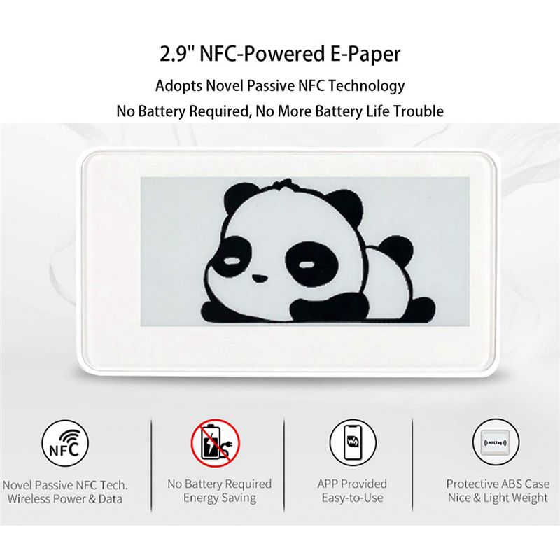 A49T  2.9 Inch Wireless NFC-Po - Display Epaper 2.9 ulasan dan harga