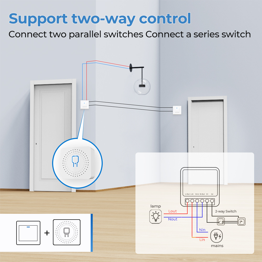 Zigbee / WiFi Smart Switch wit - Home Automation Industry ulasan dan harga