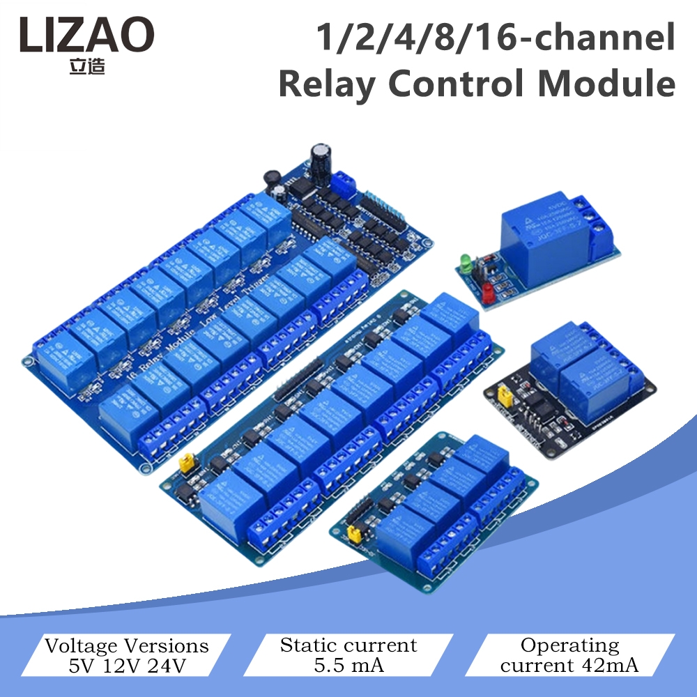 5V/12V/24V 1/2/4/8/16 Channel  - Home Automation Diy Projects ulasan dan harga