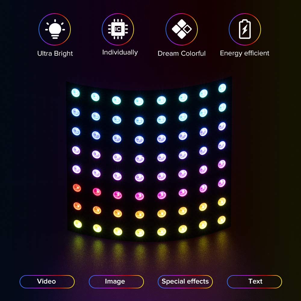 WS2812 LED 5050 RGB 8x8 64 Bit - Rgb Led Matrix 8X8 ulasan dan harga