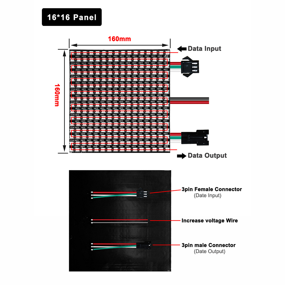 DC5V WS2812B 5050 RGB SMD Flex - Rgb Led Matrix 8X8 ulasan dan harga