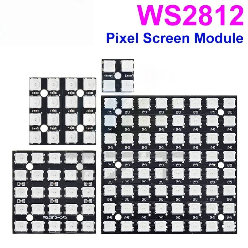 NEW WS2812 LED 5050 RGB 8x8 LE - Rgb Led Matrix 8X8 ulasan dan harga