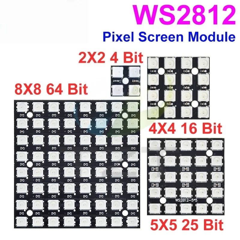 NEW WS2812 LED 5050 RGB 8x8 LE - Rgb Led Matrix 8X8 ulasan dan harga