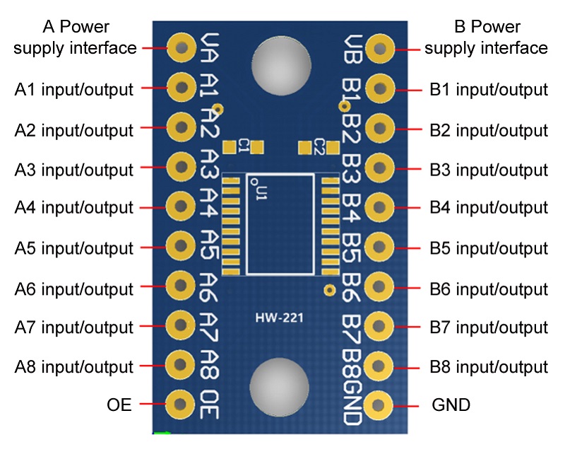 TXS0108E Module 8 Channel Bi-d - Level Shifter 3.3V ulasan dan harga