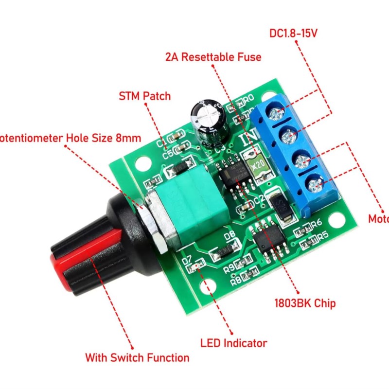 DC Motor Speed Controller 1.8v - Level Shifter 3.3V ulasan dan harga