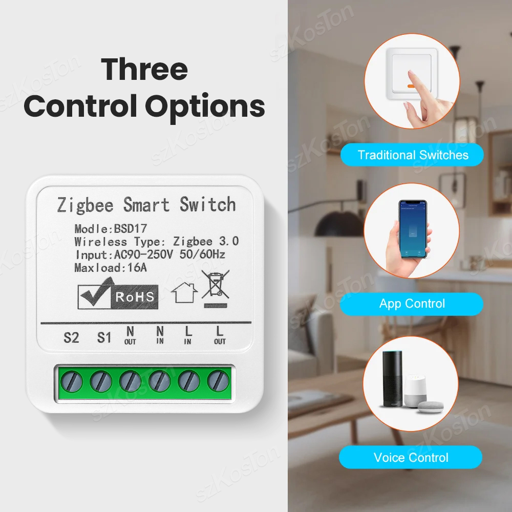 16A Tuya ZigBee Smart Switch M - Diy Home Automation Hub ulasan dan harga