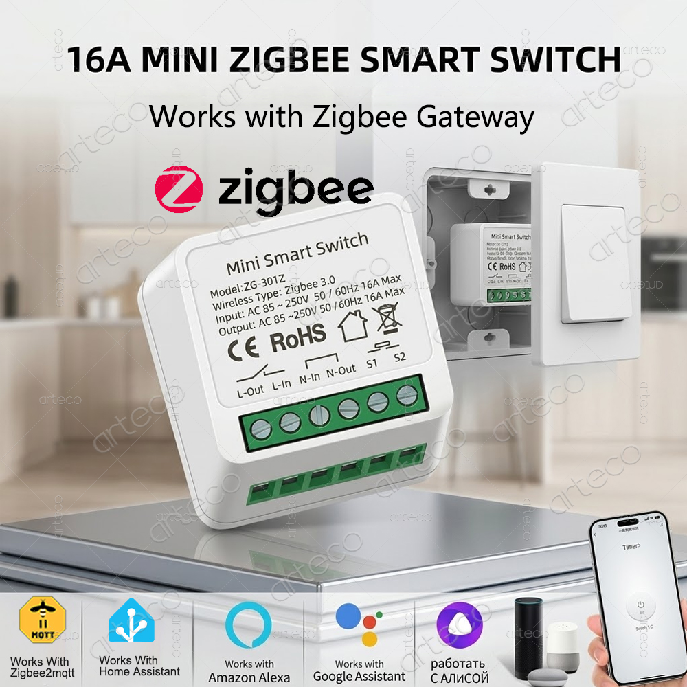 Mini Zigbee 3.0 Smart Switch 1 - Diy Home Automation Hub ulasan dan harga